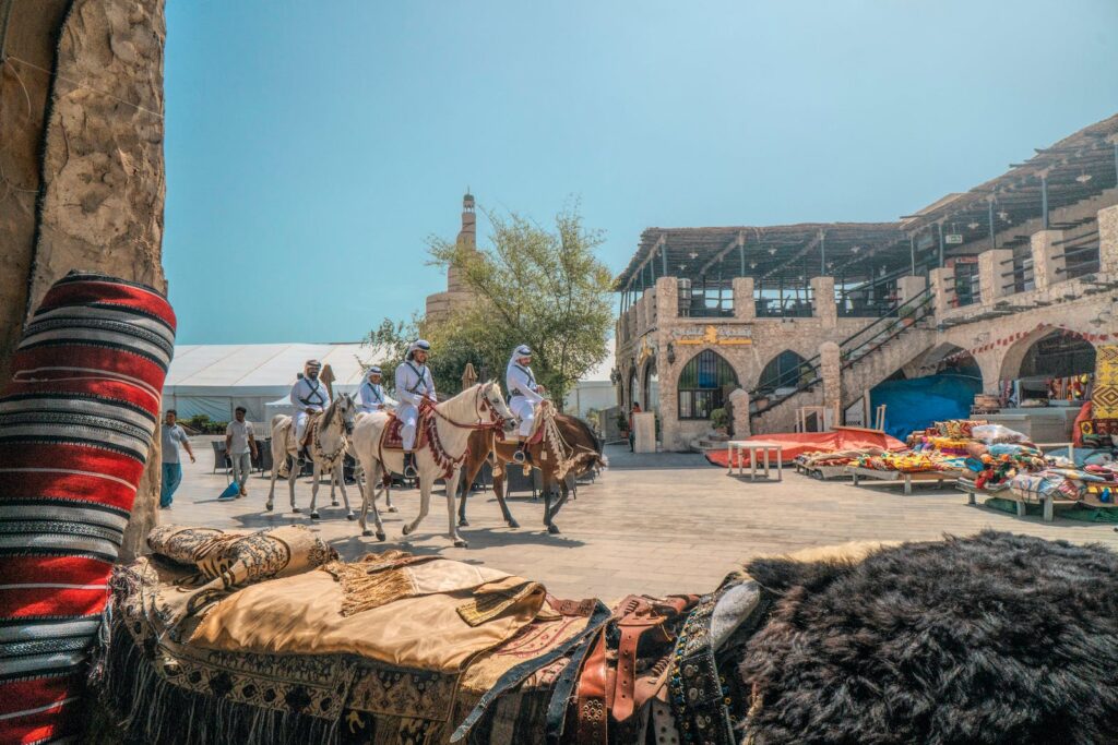 People Riding on Horses